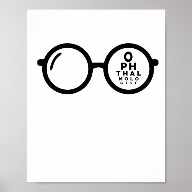 Ophthalmologist Eye Chart Poster (Vorne)