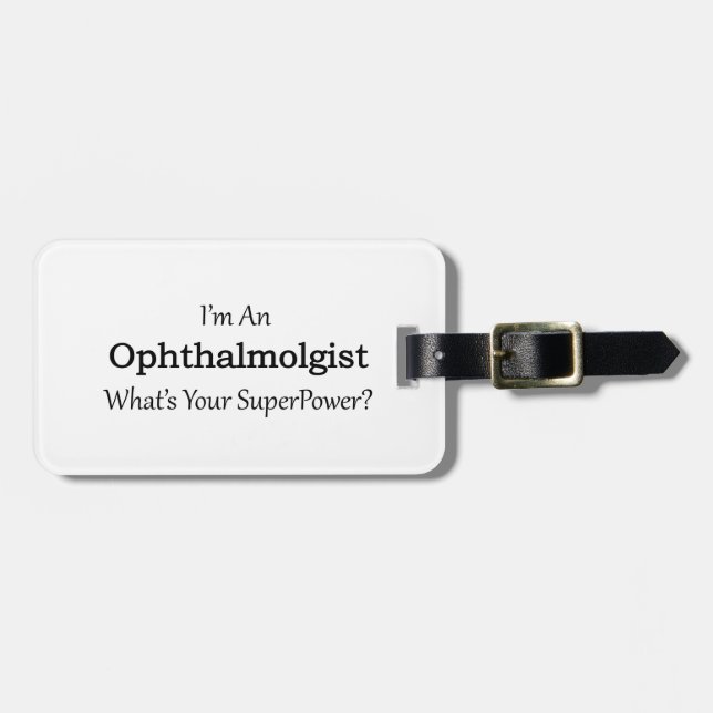 Ophthalmologist Gepäckanhänger (Vorderseite horizontal)