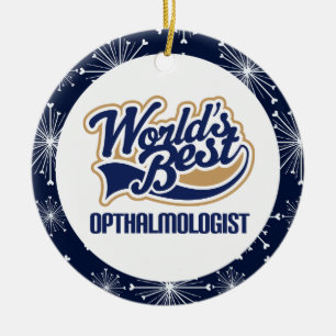 Ophthalmologist-Geschenk-Verzierung Keramik Ornament
