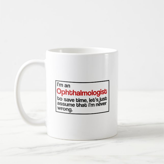 Ophthalmologist Kaffeetasse (Links)