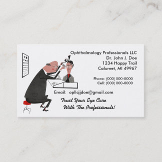 Ophthamology Eye Doctor Retro Style Business Card Visitenkarte
