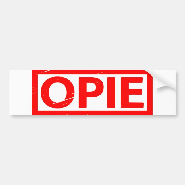 Opie-Briefmarke Autoaufkleber (Vorne)