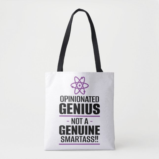 "Opinionated Genius...not a echter Smartass" (Vorderseite)