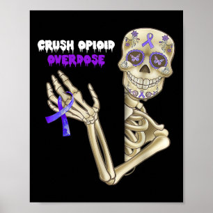 Opioid-Überdosierung Gefälscher Skelettschleifen Poster