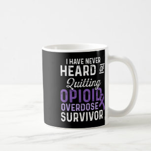 Opioid-Überdosis-Bewusstseins-Krieger Überlebender Kaffeetasse