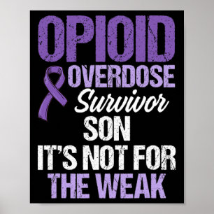 Opioid-Überdosis-Bewusstseins-Krieger Überlebender Poster