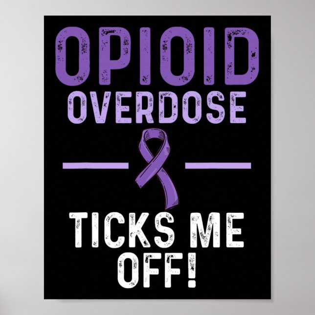 Opioid-Überdosis-Bewusstseins-Krieger Überlebender Poster (Vorne)