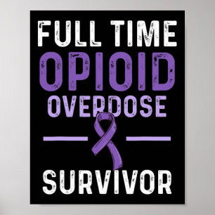 Opioid-Überdosis-Bewusstseins-Krieger Überlebender Poster