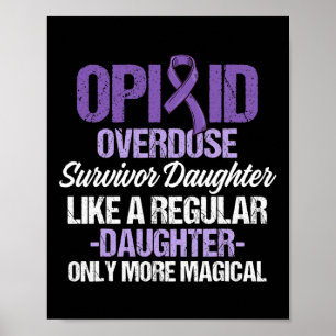 Opioid-Überdosis-Bewusstseins-Krieger Überlebender Poster