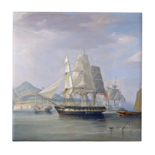 Opiumklipper-Schiffe 1824 Fliese