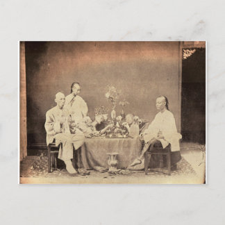 Opiumraucher in der China Postkarte