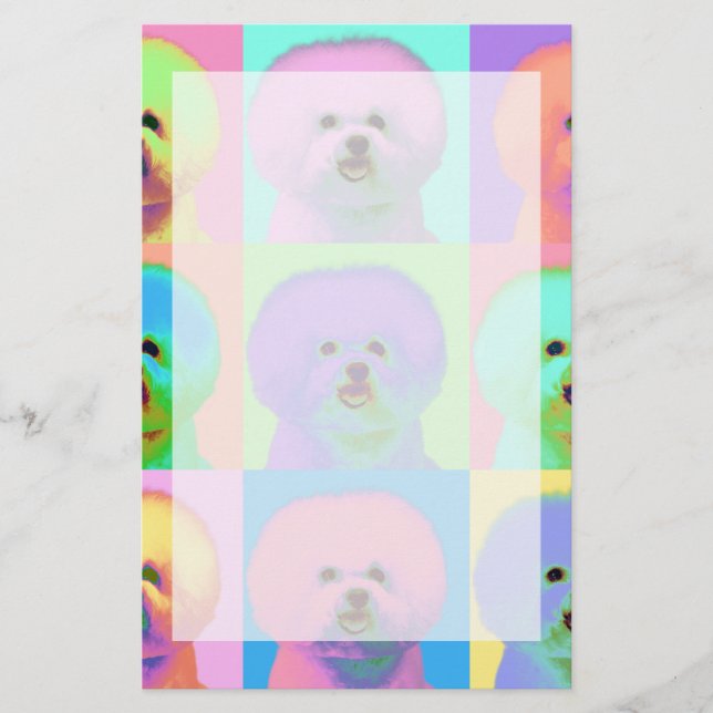 OPkunst - Bichon Frise - Cody Briefpapier (Vorderseite)