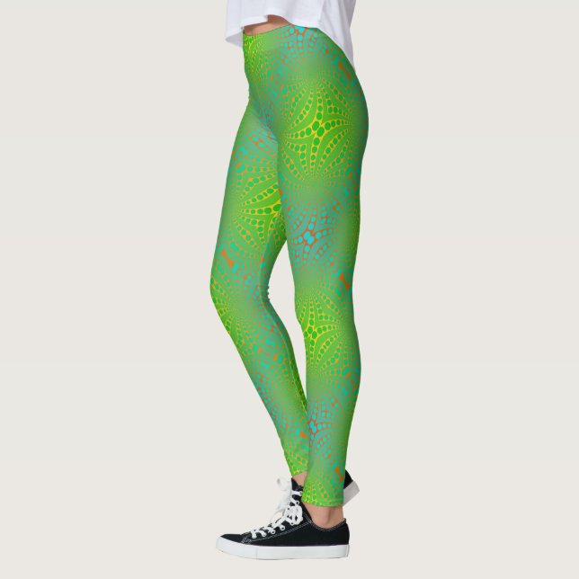 OPkunst-Limones Grün Leggings (Links)