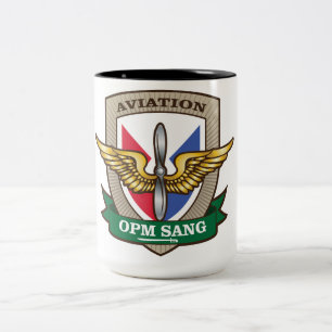 OPM SANG Luftfahrt-Abteilungs-Kaffee-Tasse Zweifarbige Tasse