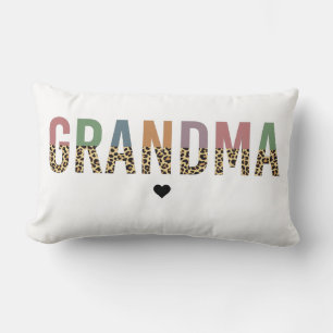 Opma multicolor cheetah leopard typography Gift Lendenkissen