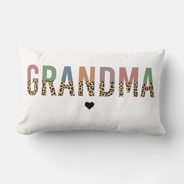 Opma multicolor cheetah leopard typography Gift Lendenkissen (Vorderseite)