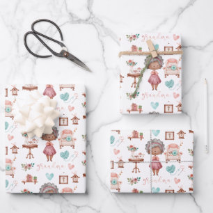 Opma Wrapping Paper Flat Sheet Set 3 Geschenkpapier Set