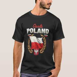 Opole Polen Souvenir Polnische Flagge T-Shirt