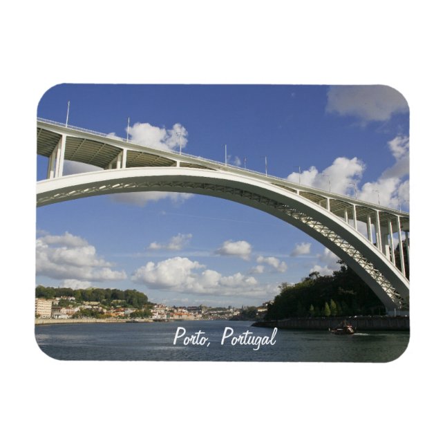 Oporto Arrábida Brücke Premium Magnet (Horizontal)