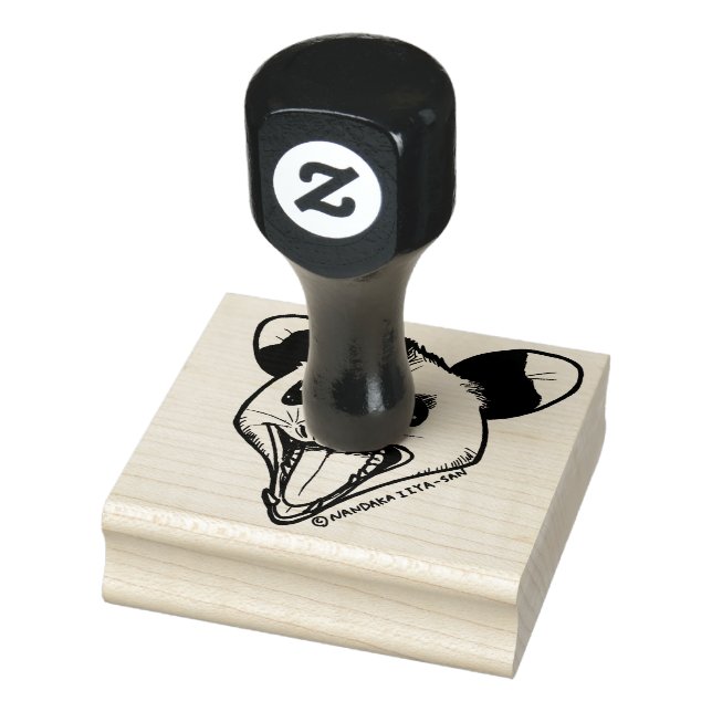 Opossum "AHHH" Gummistempel (Stempel)