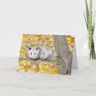 Opossum-Anmerkungs-Karte Karte