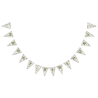 Opossum auf einem weißen Feld in Berry Wimpelkette