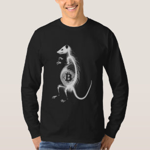 Opossum Bitcoin X-Ray - Funny Crypto Bitcoin Possu T-Shirt