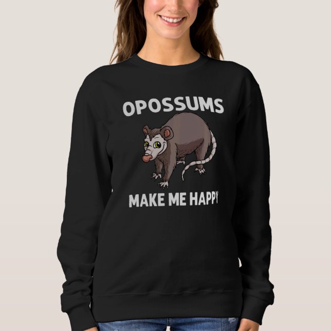 Opossum For Men Women Awesome Possum Support Anima Sweatshirt (Vorderseite)