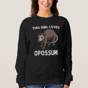Opossum für Mädchen Kinder Tolles Possum Unterstüt Sweatshirt