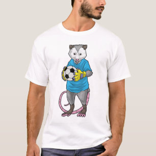 Opossum Fußballspieler Fußball Sport T-Shirt