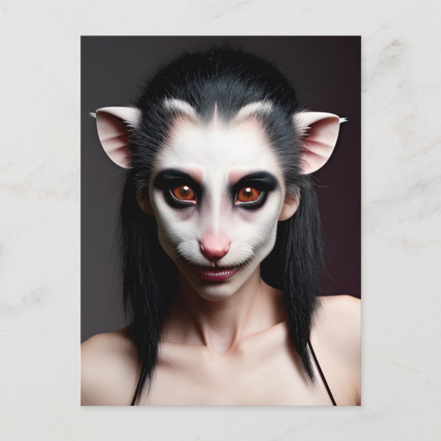 Opossum Girl Postkarte (Vorderseite)