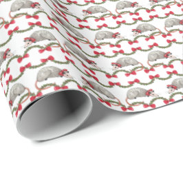Opossum Holiday Wrapping Paper Geschenkpapier