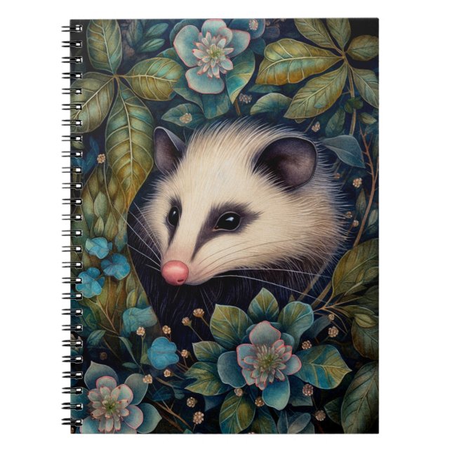 Opossum im Brambles-Notebook Notizblock (Vorderseite)