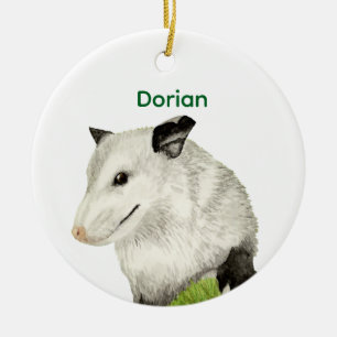 Opossum Keramik Ornament