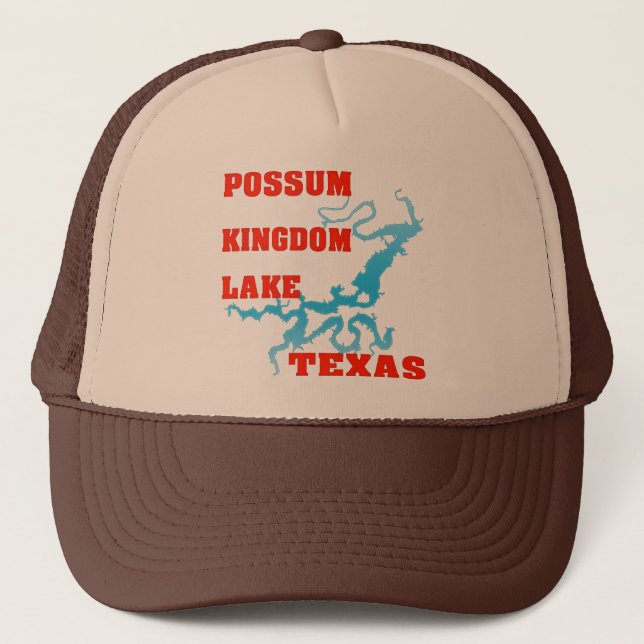 Opossum-Kingdom See, Texas Truckerkappe (Vorderseite)