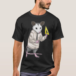 Opossum Lehrer Dreieck Mathematik T-Shirt