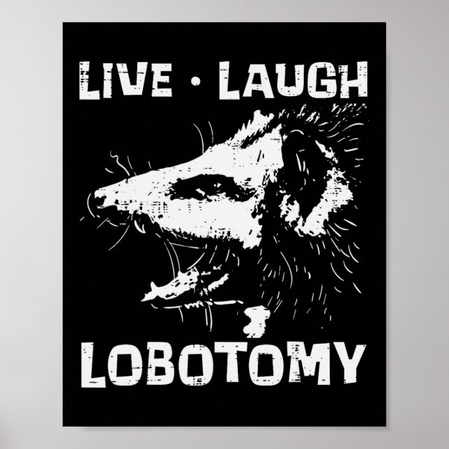 Opossum Live Liebe Lobotomy Possum Street Trash Ch Poster (Vorne)