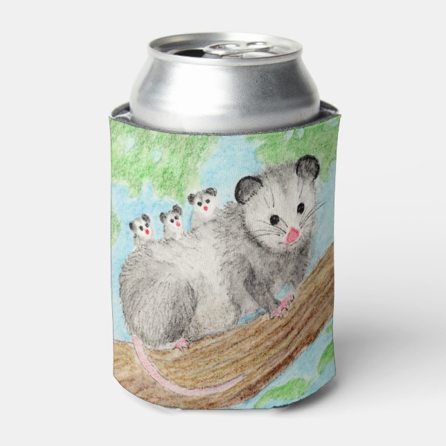 Opossum-Mama Dosenkühler (Kanne Vorderseite)
