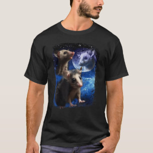 Opossum Moon und Three pet baby Possum memsum Vint T-Shirt