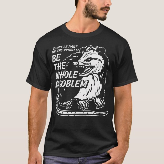 Opossum nicht Teil des Problems lustige Possum Män T-Shirt (Vorderseite)