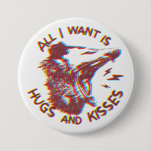 Opossum Possum für die Liebe Button