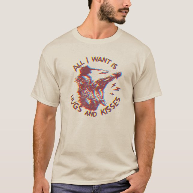 Opossum Possum für die Liebe T-Shirt (Vorderseite)