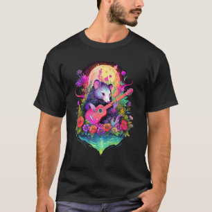 opossum spielende gitarre lustige possum lover coa T-Shirt