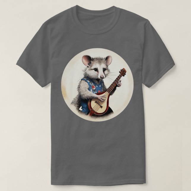Opossum spielt Banjo 2 T-Shirt (Design vorne)