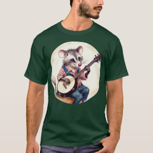 Opossum spielt Banjo 3 T-Shirt