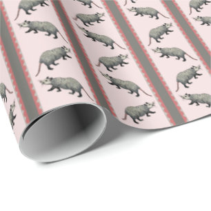 Opossum-Streifen  Geschenkpapier