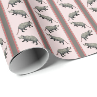 Opossum Stripe  Geschenkpapier