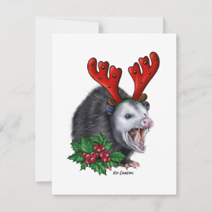 Opossum - Urlaubskarte Feiertagskarte