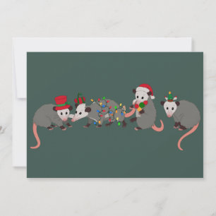 Opossum Weihnachten Süße Wilde Tiere Lustiges Xmas
