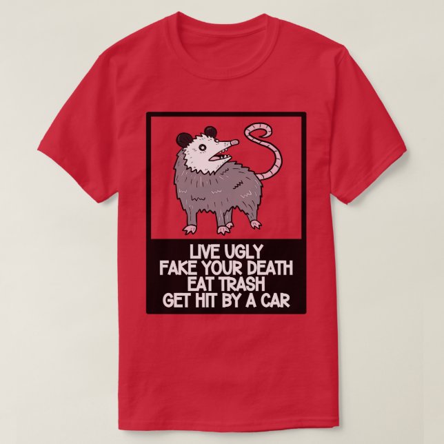 Opossum-Zitate 17 T-Shirt (Design vorne)